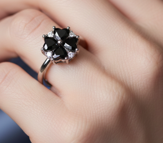 Anello fiore regolabile